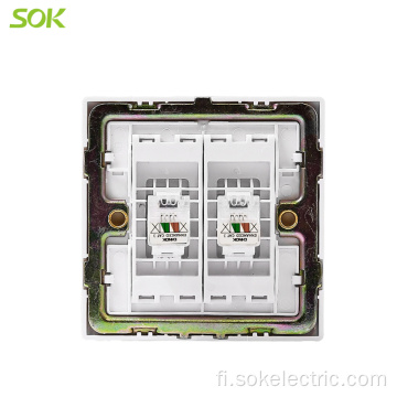 Suositut sähköpistorasiat 2Gang RJ11 TEL Socket Outlets